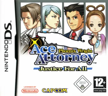 Phoenix Wright - Ace Attorney - Justice for All (Europe) (Es,It) box cover front